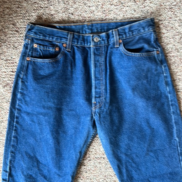 Levi’s vintage high waist 90’s 501 button fly XX size 32/31 mint condition - Picture 8 of 10